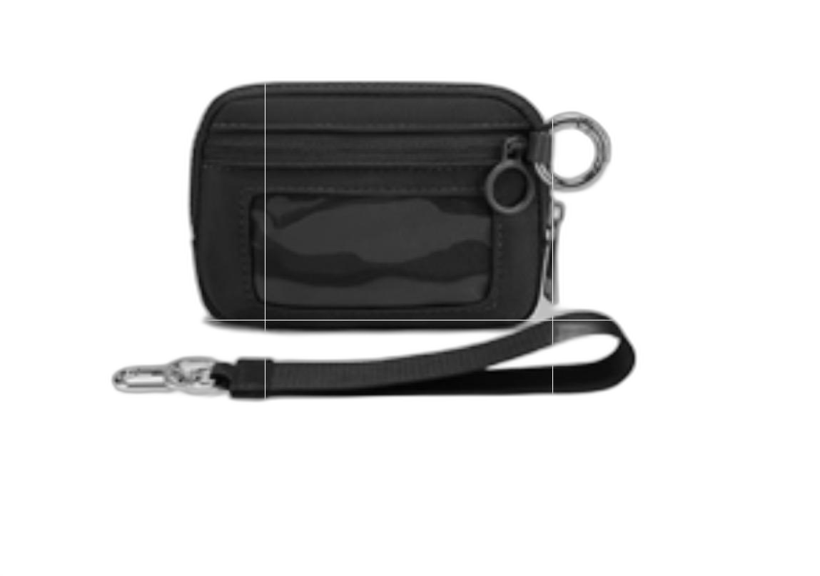 Zip pouch in Black